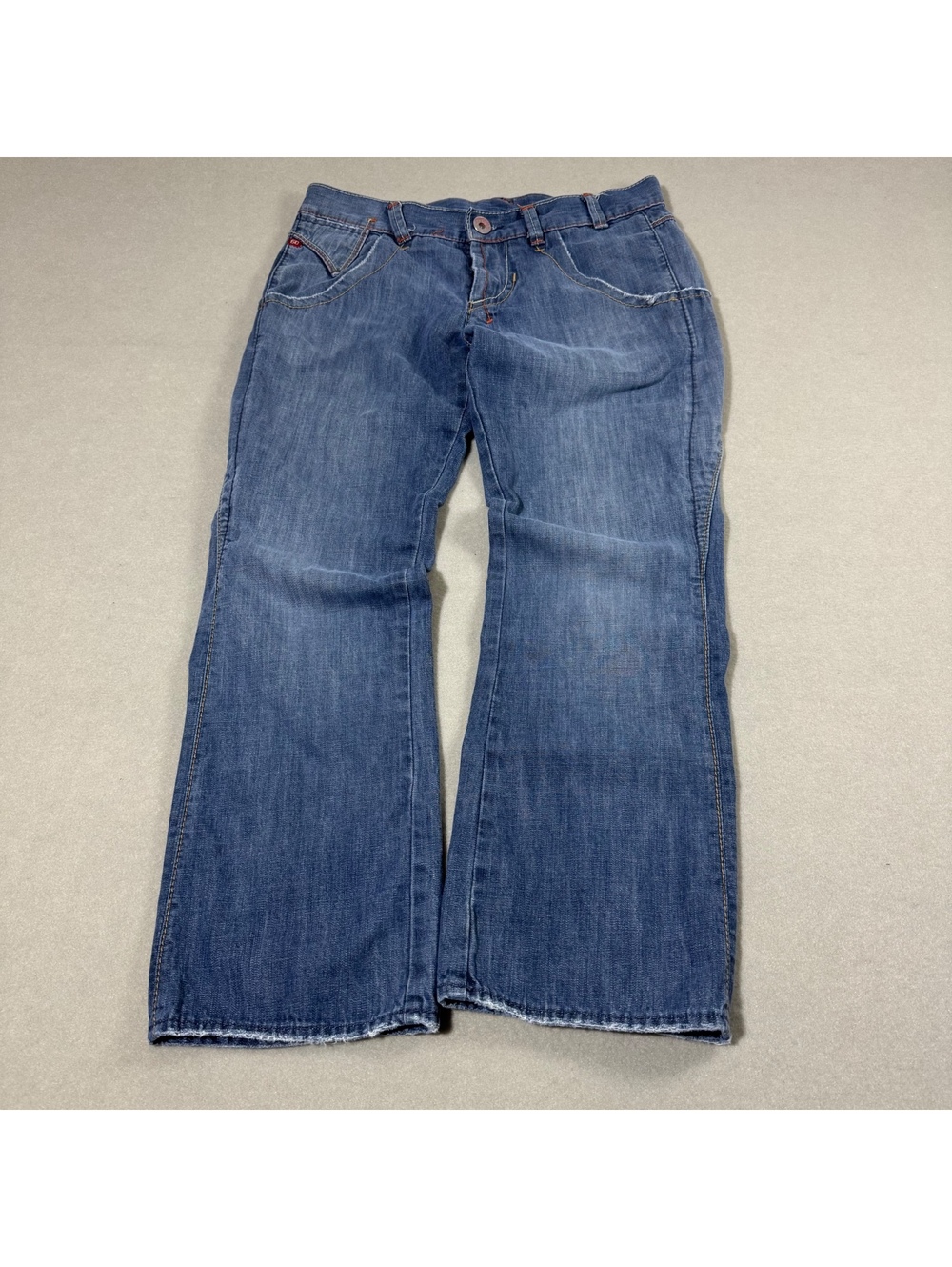 Vintage Y2K Miss Sixty Flip Vargo Low Rise Cropped Jeans Womens 29 Medium Wash